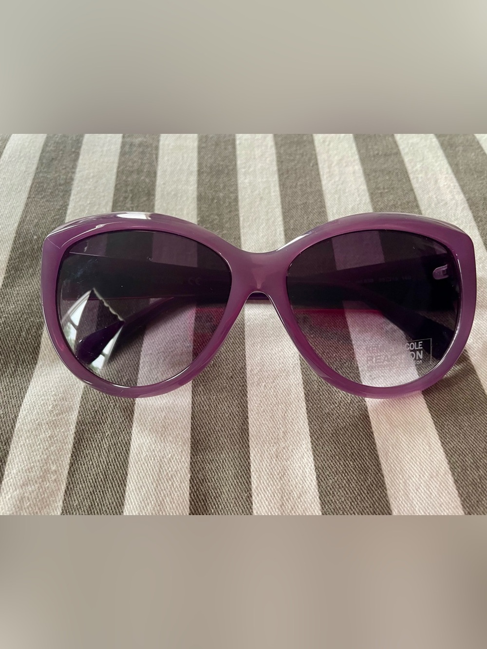 🆕 Kenneth Cole Purple Oversized Cat-Eye Sunglasses